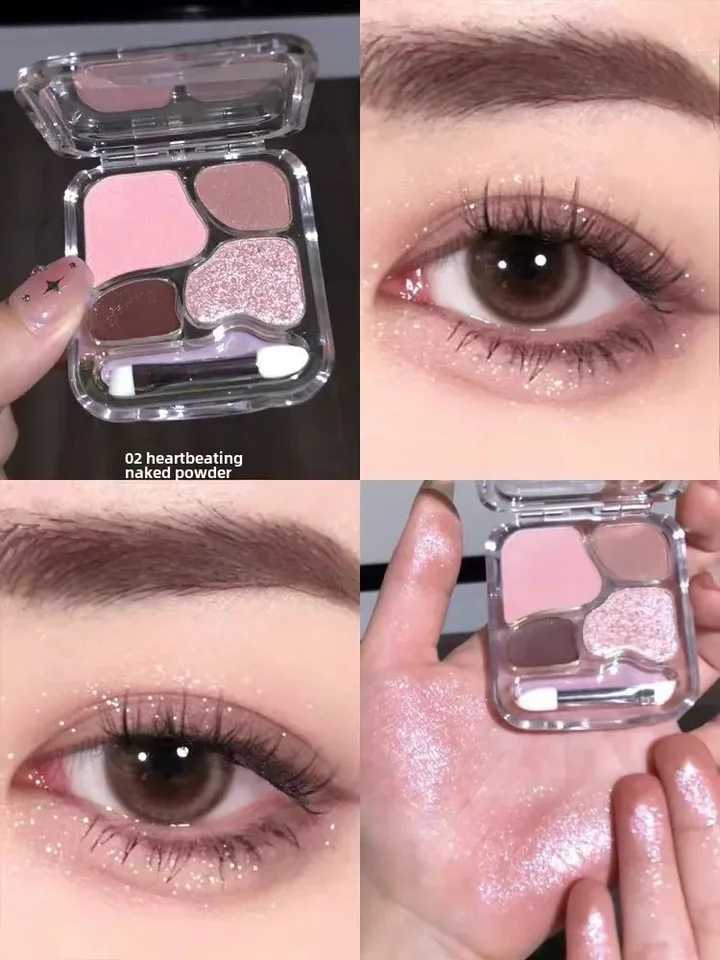 4-color Eye Shadow Silkworm Palette Four Colors Contouring and Brightening Eyeshadow Palette Long Lasting Eye Shadow UndereyeT251122