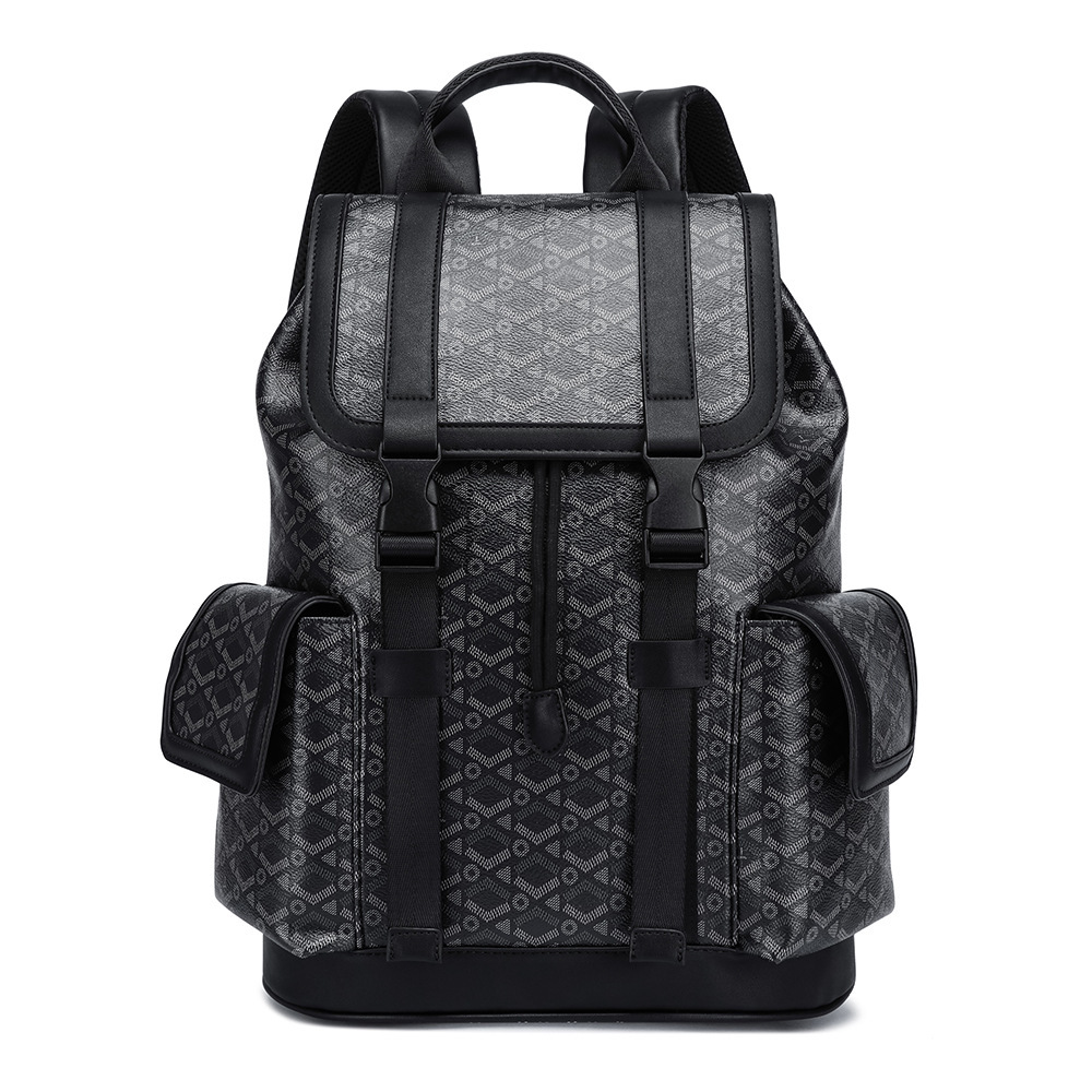 Classic Style New Men'S Business Leisure Backpack Large Capacity Commuting Backpack Business Trip