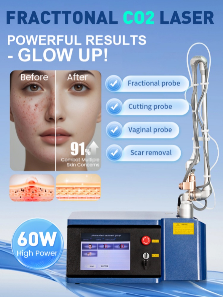 Painless Co2 Fractional Laser Scar Removal Device For Skin Rejuvenation Wrinkle Remover And Pigment Remove High Quality