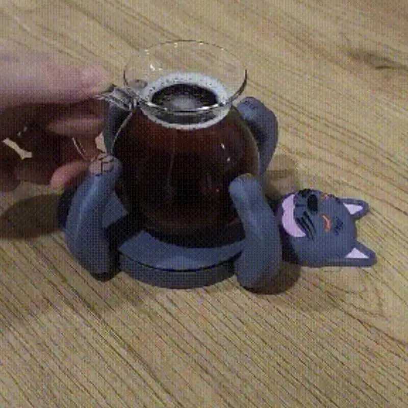 Creative 3D Print Funny Cat Coasters Insulated Coaster Ornament Stress Relieve Mug Base Decoration Party Favors Birthday Gifts C251122