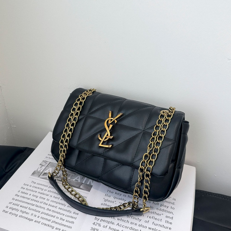High end handbag for women 2025 new model free shipping fashion hot item diamond grid chain shoulder crossbody bag versatile commuting small square ba
