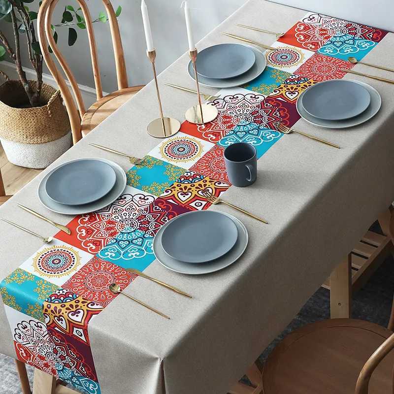 Nordic Style PVC Rectangular Tablecloth Waterproof Table Cover Square Table Cloth Kitchen Resistant Outdoor Decor Desk Cloth C251122