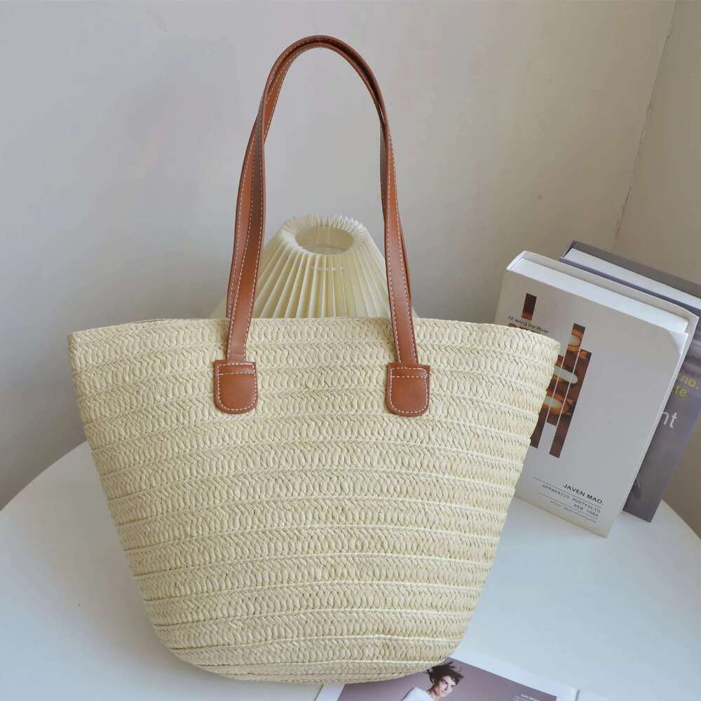 Overlarge Rattan Tote Designer Straw Handbags And Purses Bohemian Travel Beach Bags For Women Shoulder Big Shopper Bag Chic Bag