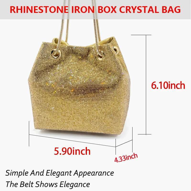 New Dia Evening Wedding Banquet Party Fashion Rhie Clutch Christmas Gift Women Crossbody Dinner Bag designer bag women bag