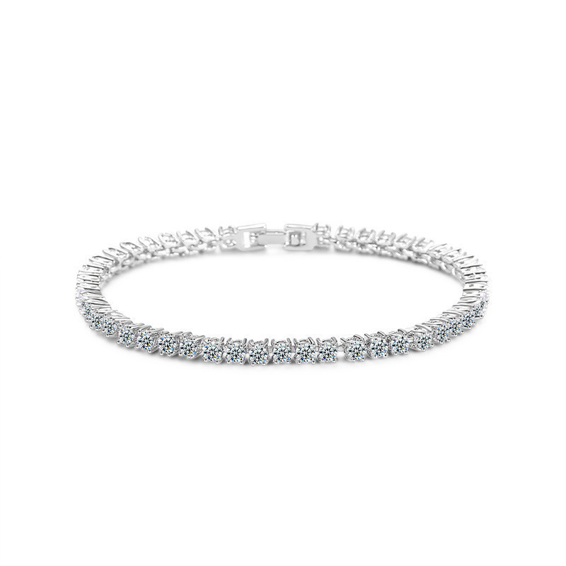 Classic & Chic Simple Design Ladies' Bracelets Adorned With Sparkling Zircons
