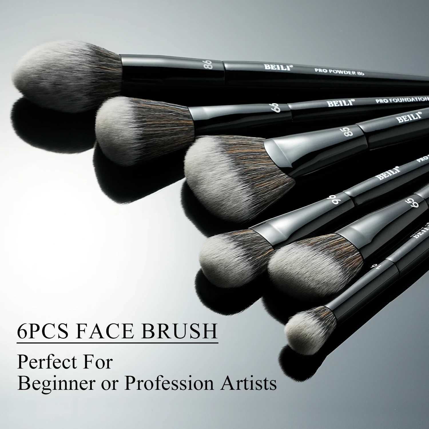 BEILI 14 Pcs Makeup Brush Set Vegan Pro Highlighter Foundation Powder Eyeshadow Eyebrow Concealer Blush Brushes Beauty Tool C251122