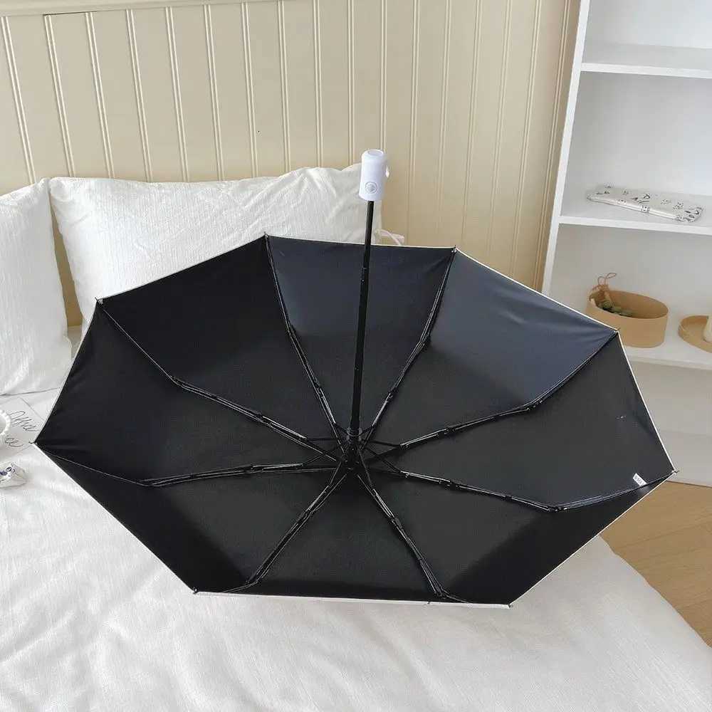 Rose Prince Umbrella Sunscreen UV Protection Folding Sunshade Automatic Three-Fold Eight-Rib Dual-Use for Sunny And Rainy DaysM251122