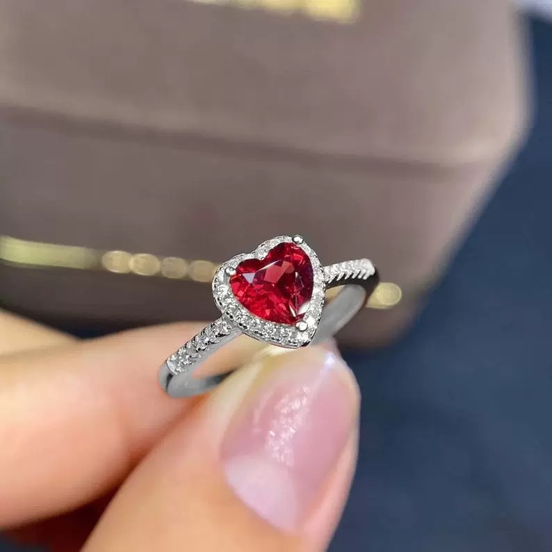 Love Heart Ring Premium Simulated Moissanite Diamond Ring High quality gold designer diamond ring designer for women engagement men love ring rings - view 4