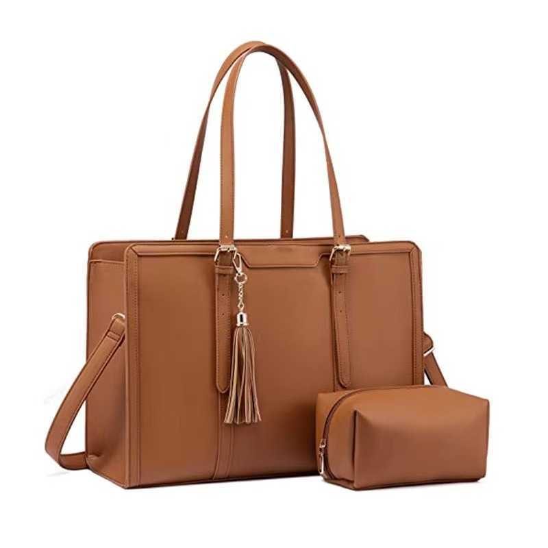 New Fashion Handbag Laptop Shoulder Bag Leather Computer Bag with HandbagC250423