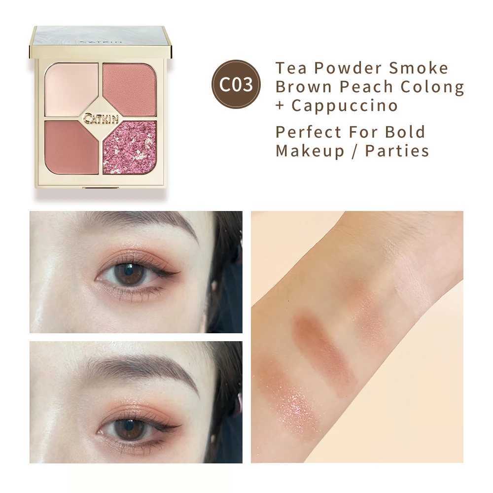 CATKIN Glit Quad Eyeshadow High Pigmented and Matte Eyeshadow Palette Shimmer FinishesT251122