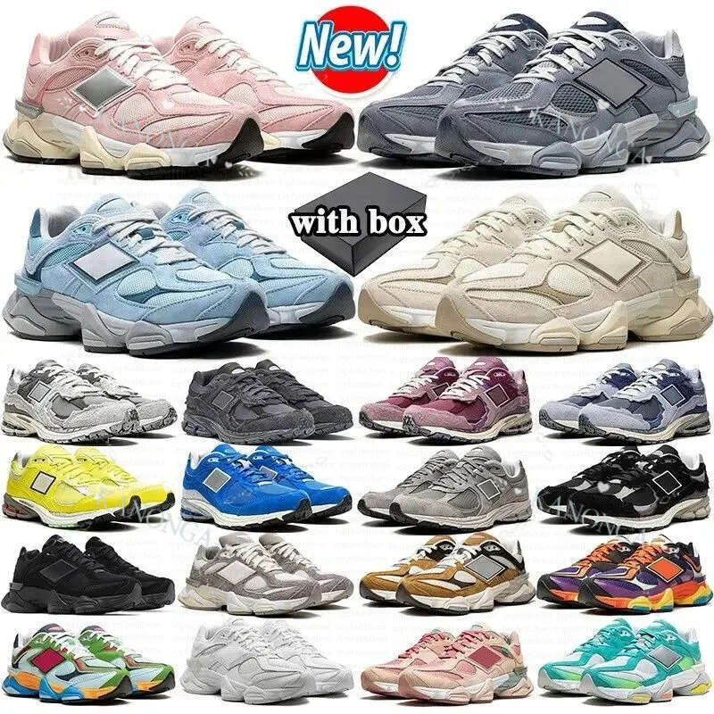 Designer Trainers Free Shipping 9060 Men Women 2002R Running Shoes 1906 530 327 Triple Black Cat Suede Sea Salt Arctic A Grey Raincloud Pink Sneakers 36-45