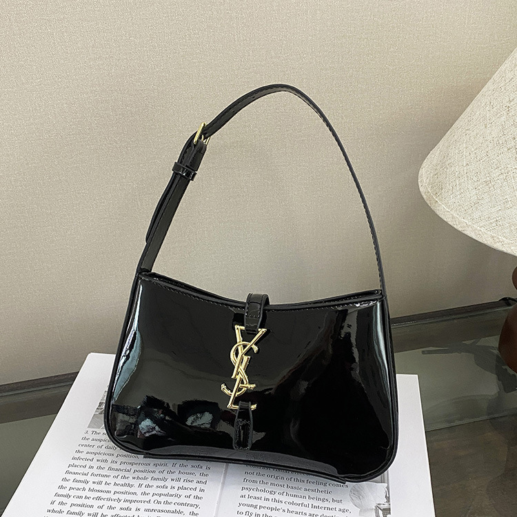 Shoulder bag texture shiny underarm bag handbag commuting simple large capacity bag 2025