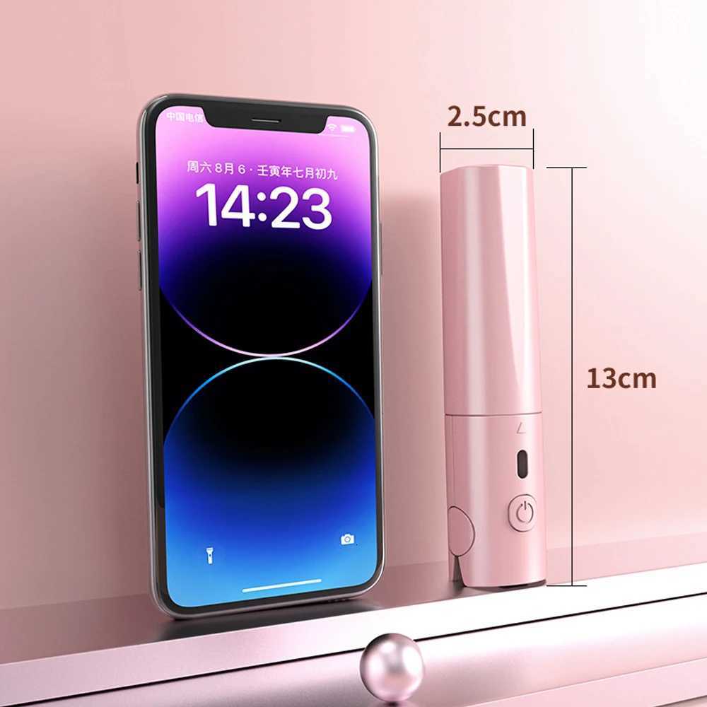 Mini Hair Straightener USB Rechargeable Straightening Iron Wireless Portable Titanium Plate Flat Iron For Travel Dual VoltageT251122