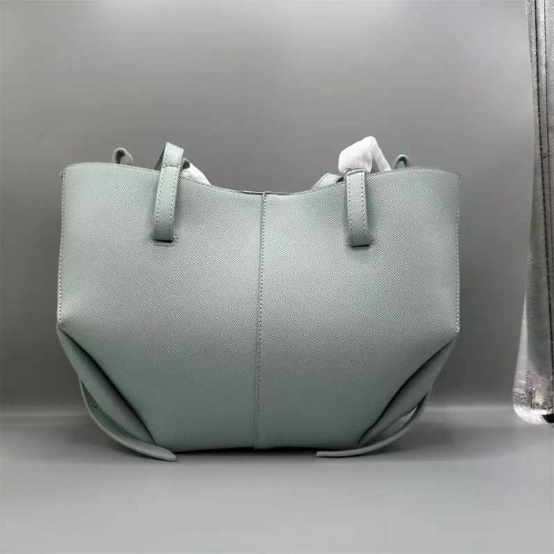 New large-capacity hand-held tote bag Boling crossbody genuine leather wing bag commuting single-shoulder crossbody bag K251121