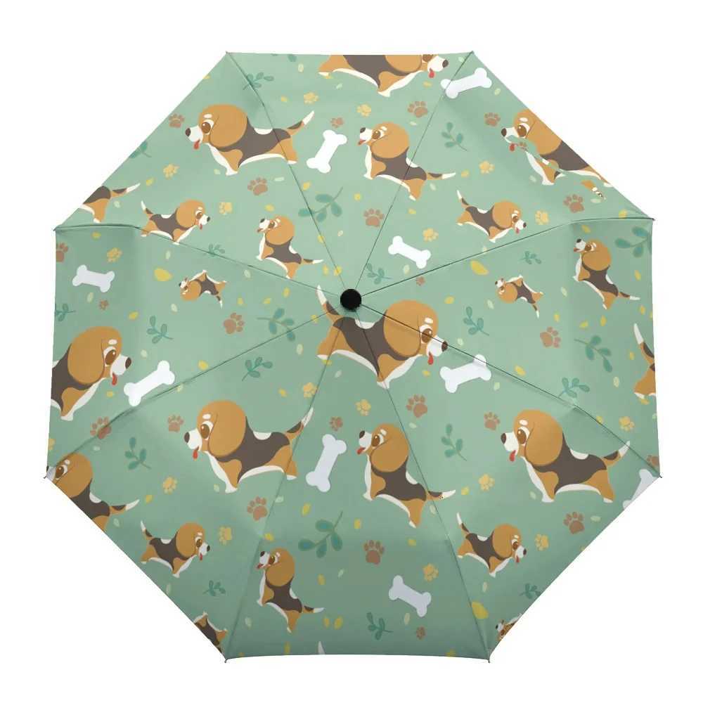 Cartoon Dog Kids Folding Travel Umbrella Kawaii Pet Puppy Animal Umbrellas Windproof Lightweight Parasol Umbrella Sun RainM251122
