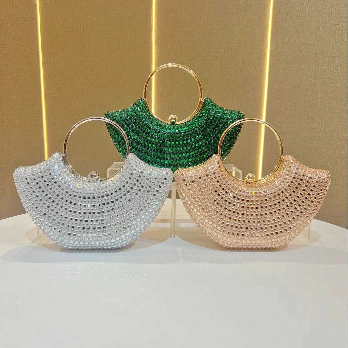 Luxury Rhinestones Evening Bags Fashion Chain Shoulder Crossbody Bags For Women Elegant Party Wedding Bag K251121