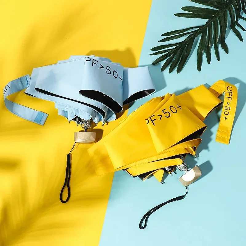 1Pc 55 Off Mini Sun Umbrella Pocket Rain Umbrella Vinyl Folding UV Ultraviolet Protection Sun Shade Pocket Parasol CapsuleM251122