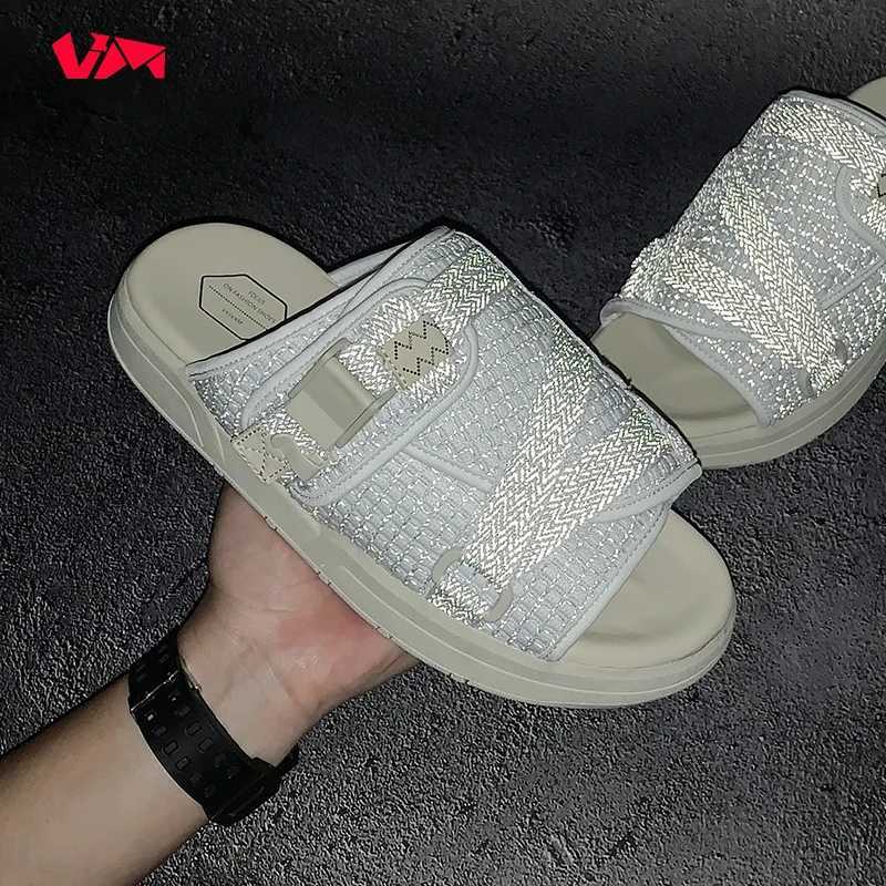 CHRISTO VISVIM summer slider mens casual slider womens fashionable couple beach slider sandals flip cover M250422