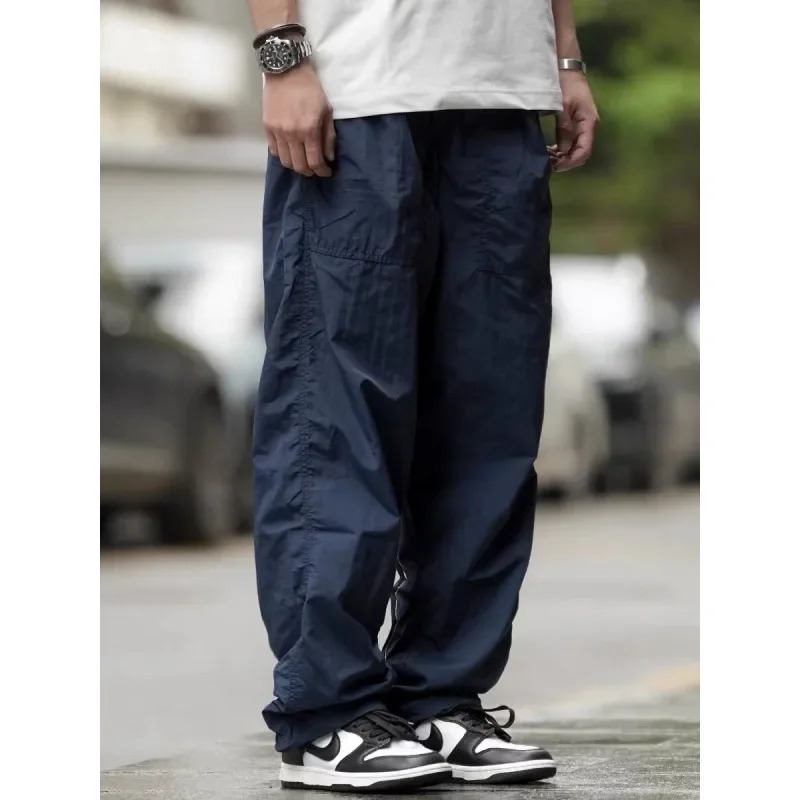 Japanese style casual Trouser fashion umbrella soldier pants loose fit suitable for summer American casual Trouser 250418