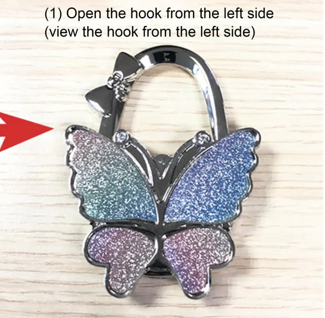 Hooks Rails Hook Butterfly Handbag Hanger Glossy Matte Foldable Table For Bag Purse Fy3424 0605 Drop Delivery Home Garden Housekee Dhwsb 0115