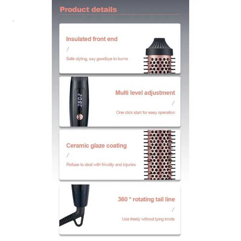 TCF-Dual-Purpose Hair Straightener Curling Iron Large Curling Iron Bangs Curling Iron Electric Plywood Ir EU PlugT251122