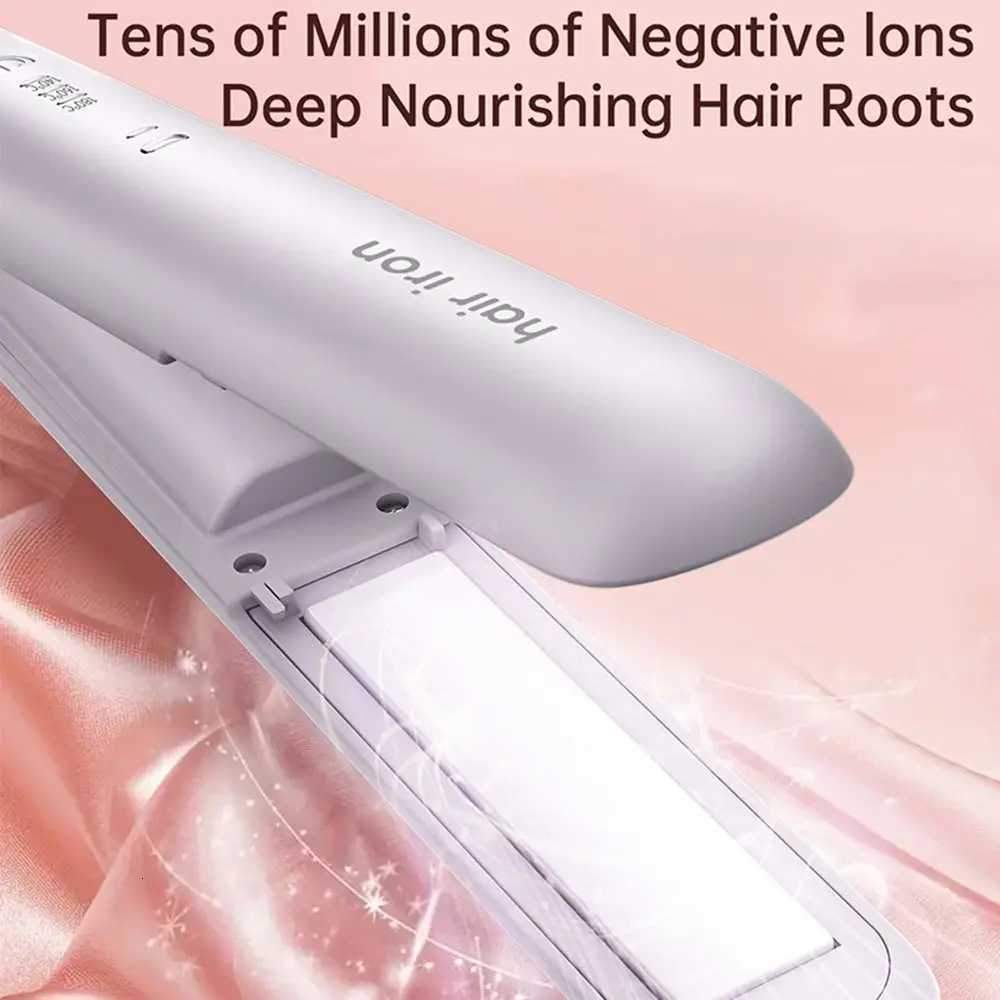 Wireless Hair Straightening Mini Improve Frizzy Hair Curler 2in1 Small Power Bangs Straightener for Student DormitoryT251122