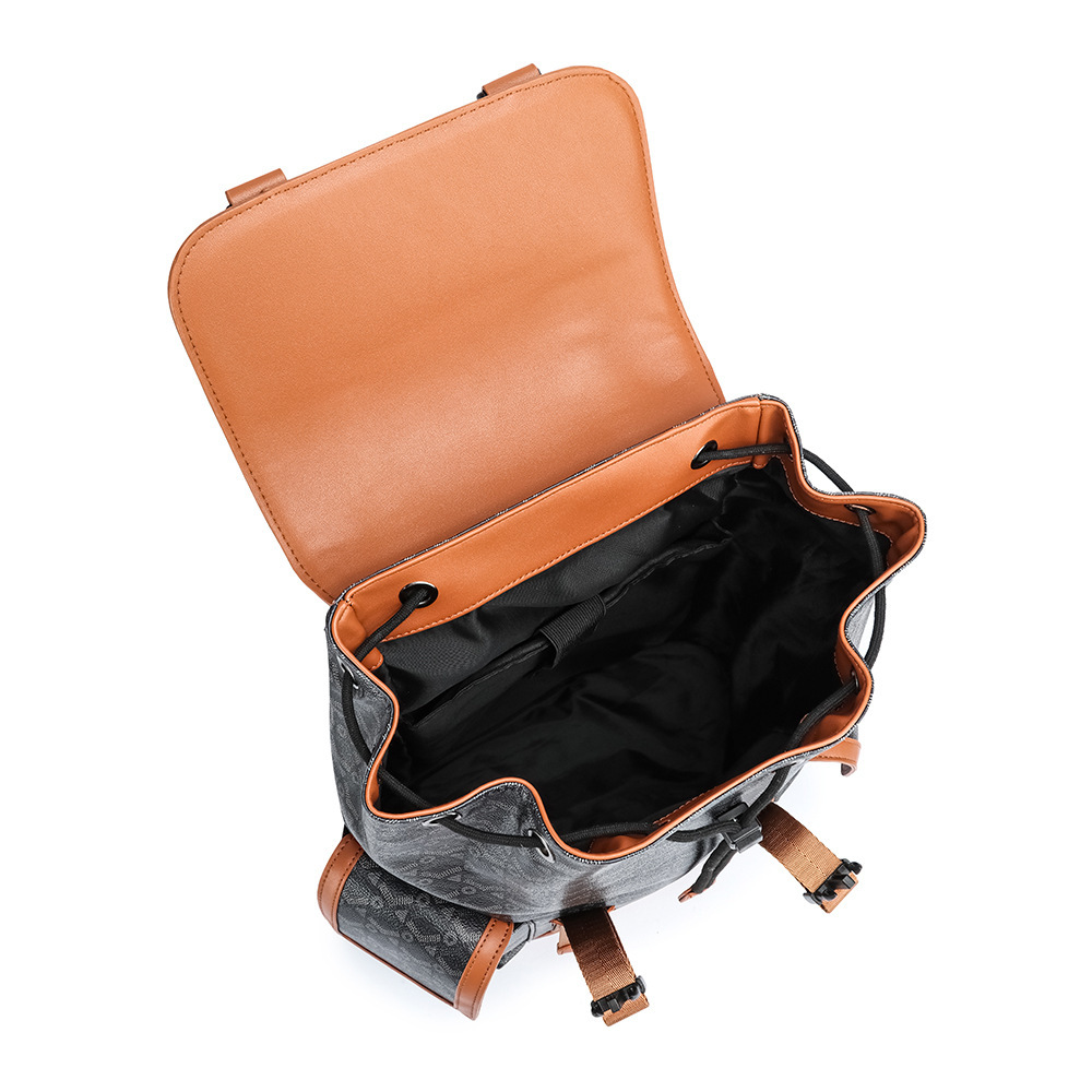 Classic Style New Men'S Business Leisure Backpack Large Capacity Commuting Backpack Business Trip