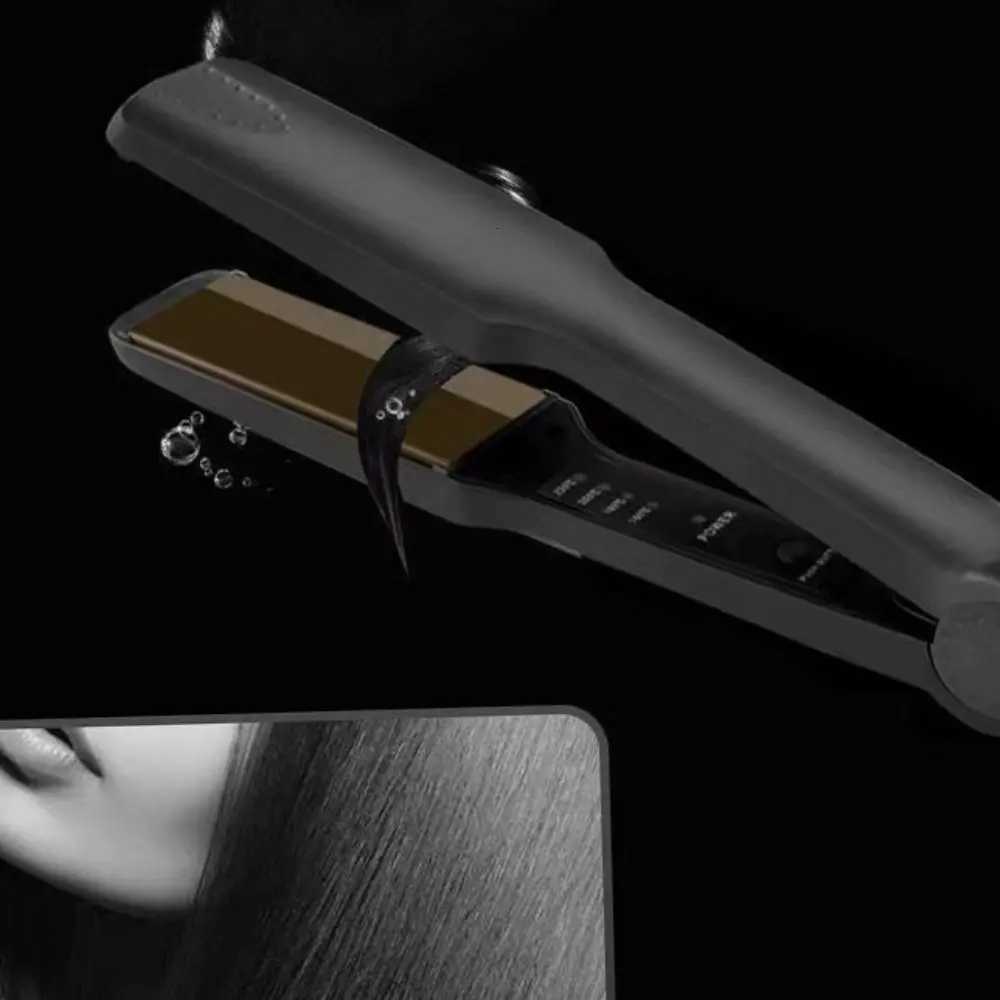 Fast Warm-up Electric Hair Straightener Widened Ceramic Glaze Hair Curler EU Plug Temperature Adjustable Hair Styling ToolT251122