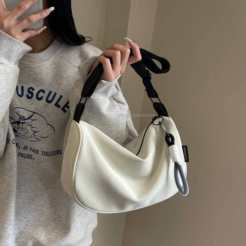 2025 New Designer Waterproof Oxford Cloth Dumplings Suitable For Women's New Sports And Leisure Cross-border Shoulder Bag With Letters