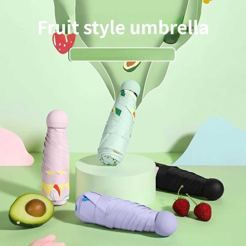Fruit Sun Umbrella Small and Portable Capsule Umbrella Female Sun and Rain Dual Use Sun UmbrellaM251122