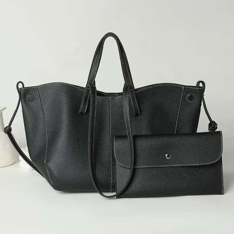 Elegant Women's Large Capacity PU Leather Tote Bag Stylish And Durable Handbag For Work, Travel, Shopping, Or Everyday Use