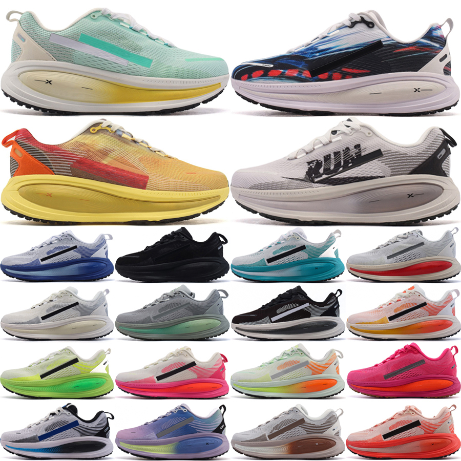 Top Men Women Running Shoes New Vomeros18 Designer Trainers Platinum Tint Siren Red Coconut Milk Geode Teal Dusty Olive Outdoor Sneakers Size 36-45