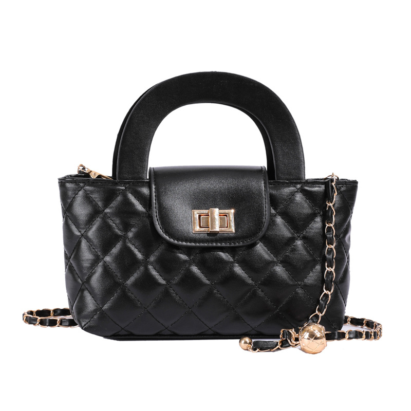 Diamond-shaped small square bag for women, fashionable and versatile vegetable basket, hand-held bill of lading, shoulder crossbody bag 2025