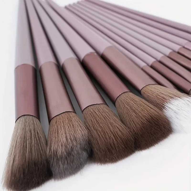 13PCS Valentine Luxury Brush Set-Vegan Cruelty-Free Makeup Brushes w/Travel Pouch Hypoallergenic Gift for Her/Wife/Girlfriend C251122