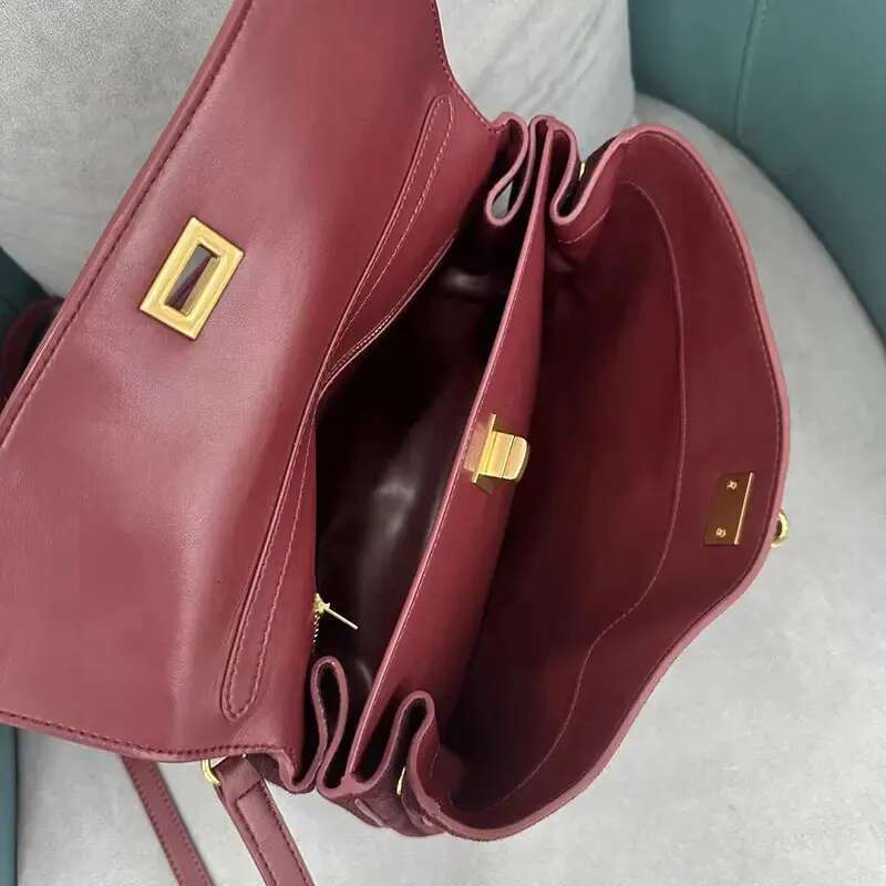 Bury Genuine Leather Shoulder Bag Suede High Quality Large Capacity Casual Crossbody Tote Handbag Ladies Purse Bag