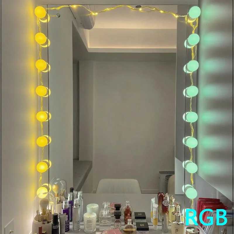 2025 RGB USB 5V Bulb Dimmable Wall Lamp 5V LED Makeup Mirror Dressing Table Light Beauty Lamp Hand Sweep SensorCosmetic Lights M251122