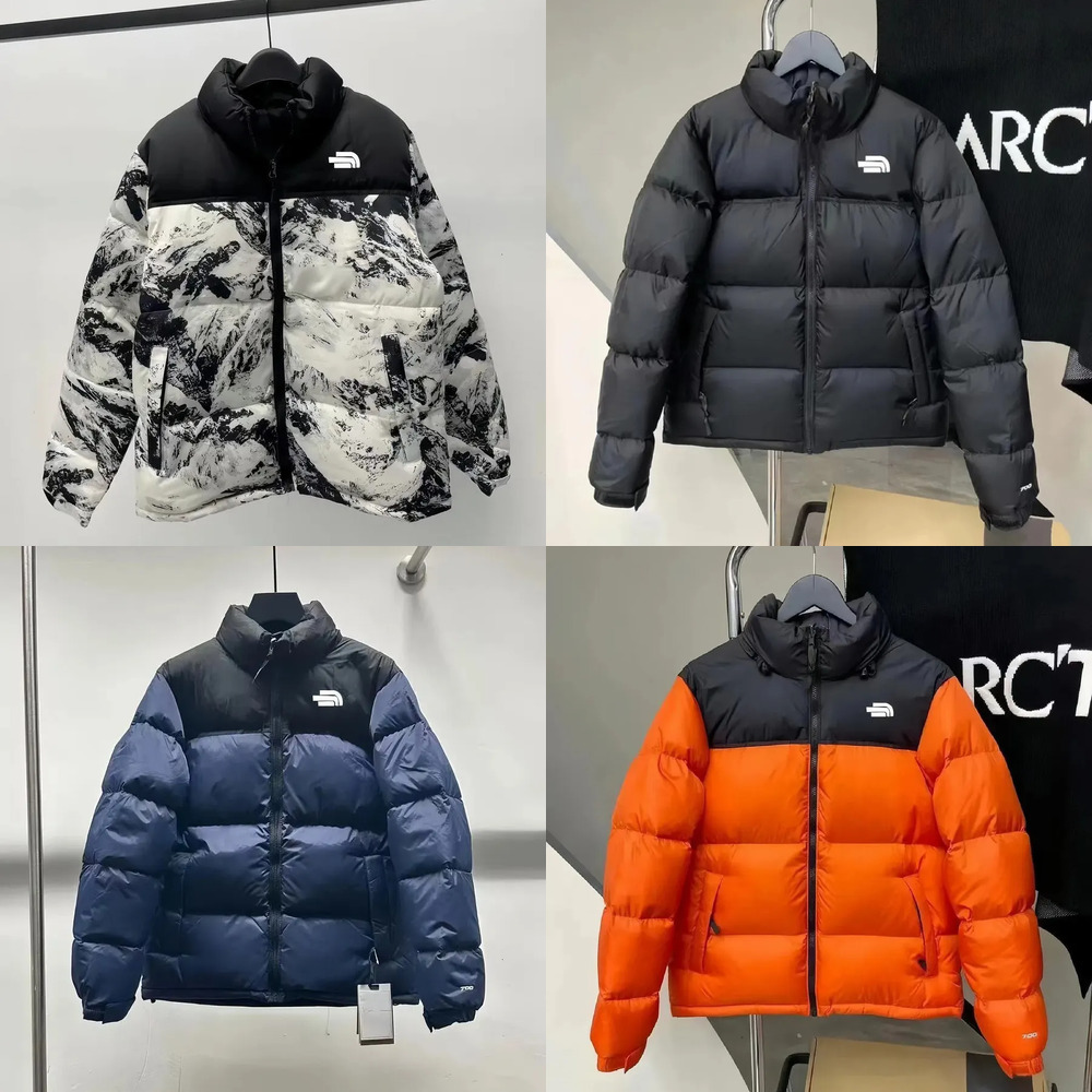 Northfacepufferjacket Designer Mens Down Jackets Coats North Puffer Outerwear Unisex Long Sleeve Zipper 700 FillDown Stowable Hood WaterRepellent Finish M