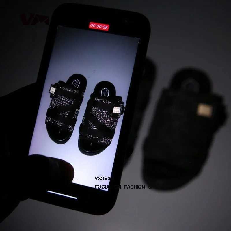 CHRISTO VISVIM summer slider mens casual slider womens fashionable couple beach slider sandals flip cover M250422