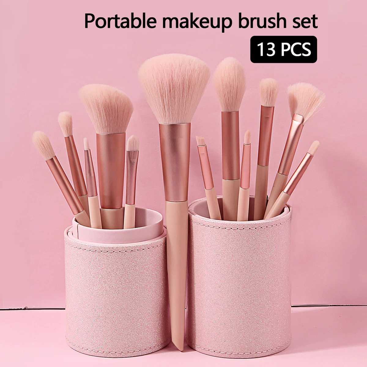 New 13 Pcs/set In Barrels Makeup Brushes Set Powder Foundation Blush Contour Eyeshadow Brow Lashes Cosmetic Brushes Beauty Tools C251122