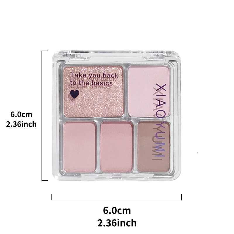 5-Color Eyeshadow Palette Soft Smoky Tones Easy Blend Multi-Look Makeup Rose/Nude Options Unisex Certified Skin-FriendT251122