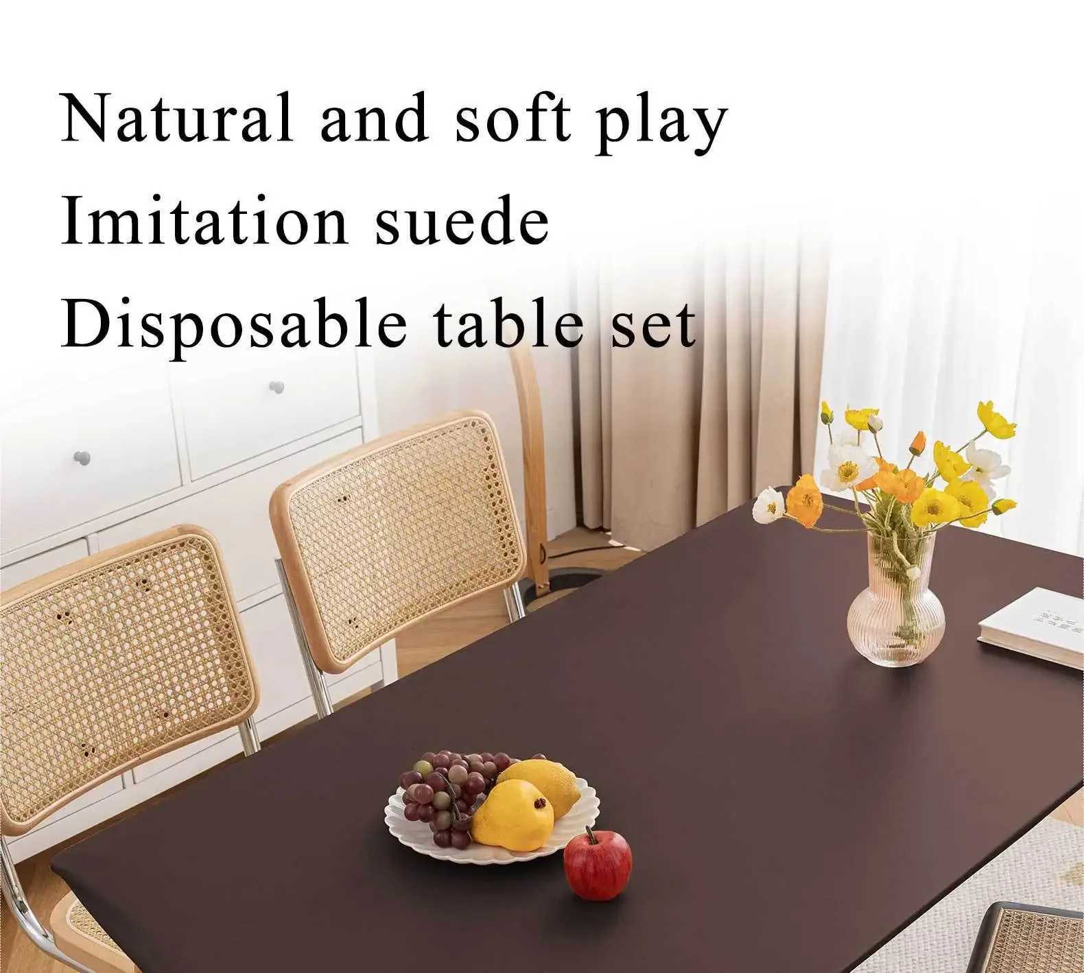 1 PC Solid Colour Rectangle Table Cloth Cover Waterproof Tablecloth Fits for Folding Tables Washable Table Protector Camping C251122