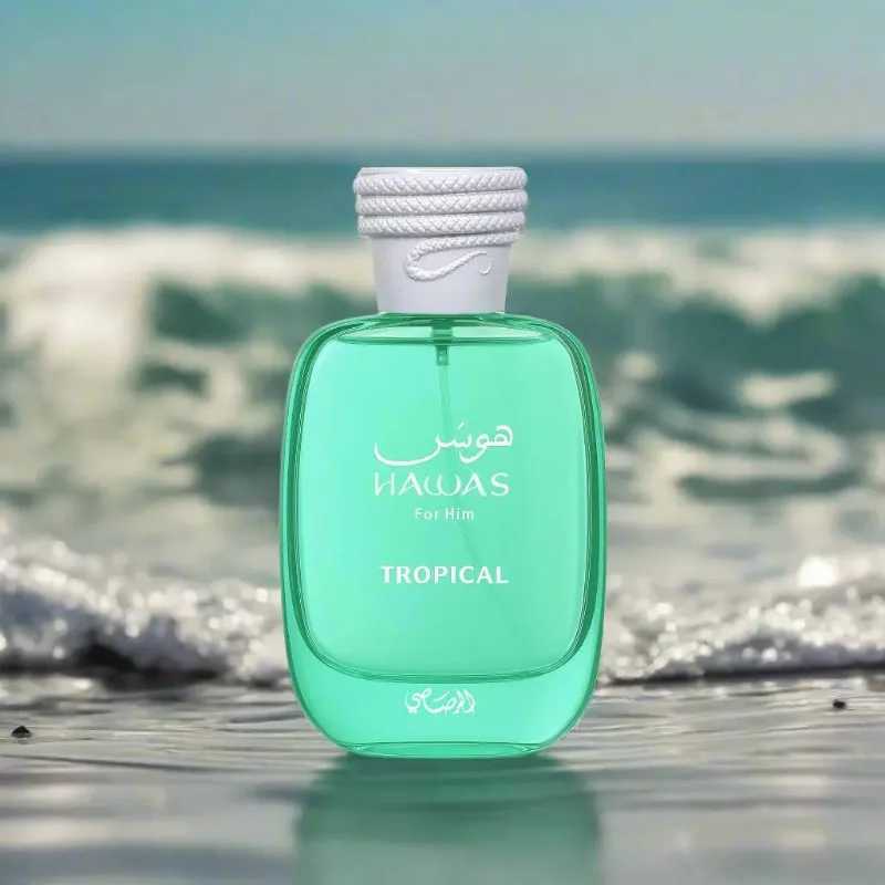 100ml Arab Perfumes RASASI Hawas Tropical Eau de Parfum Spray High Quality Lasting Aromatic Green Perfume Cologne Gifts J251122