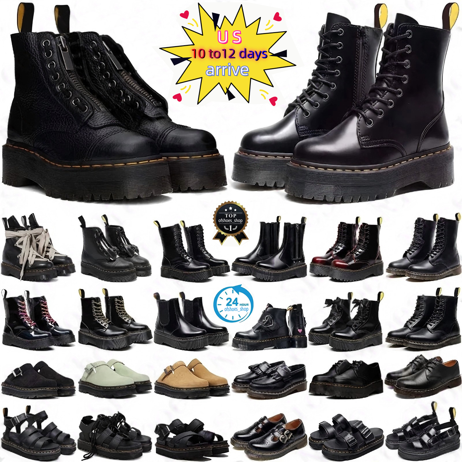 Designer boots leather type winter boots suitable for both men and women Black color Fashionable sole Athletic shoes Anti-slip Classic outdoor style sandals winter