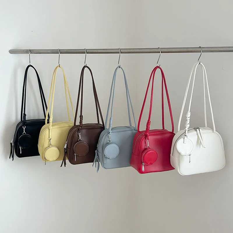 Solid Shoulder Strap for Women Texture Small Box Underarm Bags Large Capacity Female Leisure Commuting Handle Packs Lady HandbagT251122