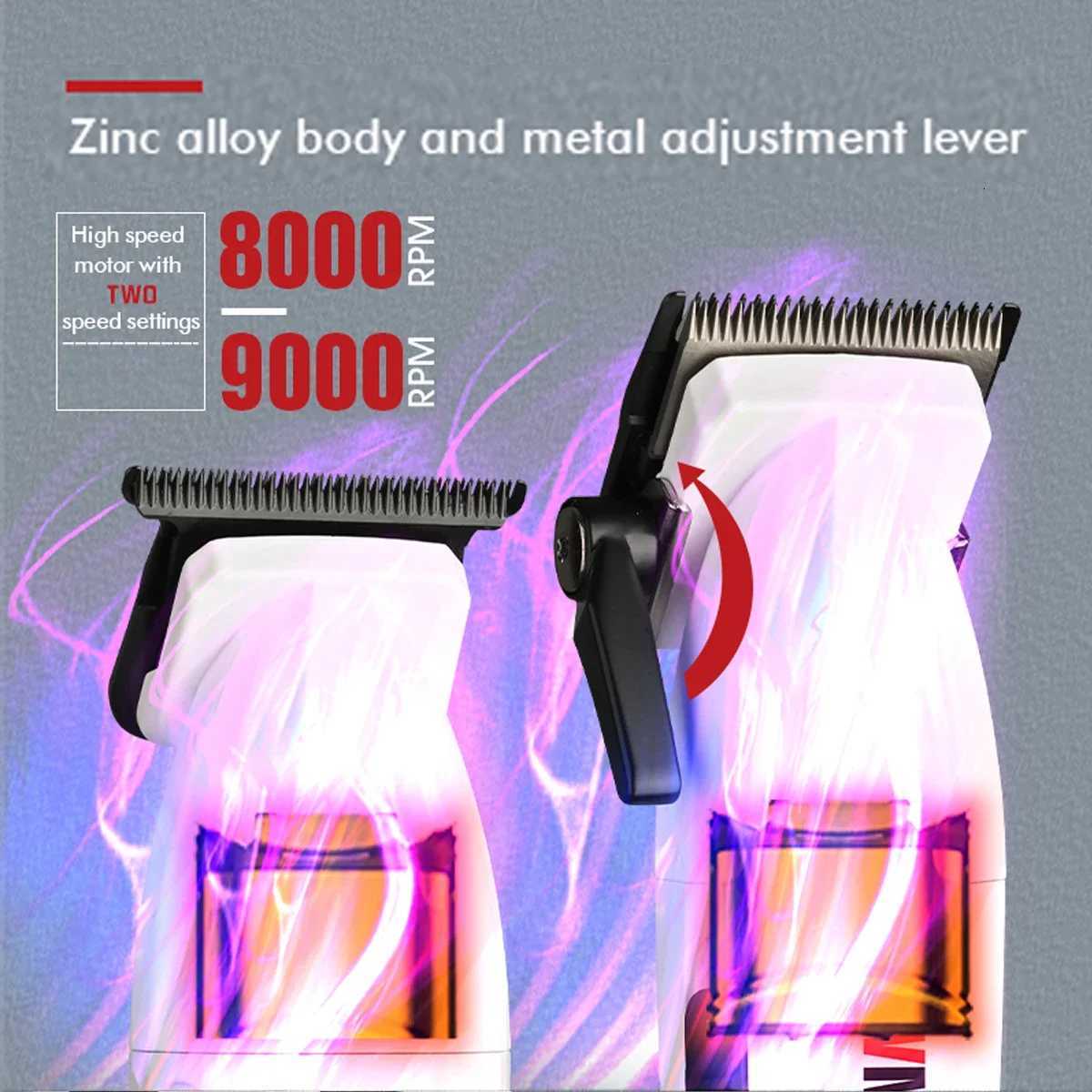 Hair Clippers Professional Kit with DLC Blade 10000RPM Barber Professional Hair Cutting Machine Wmark NG8632KIT JUCAI JC10000 W251122