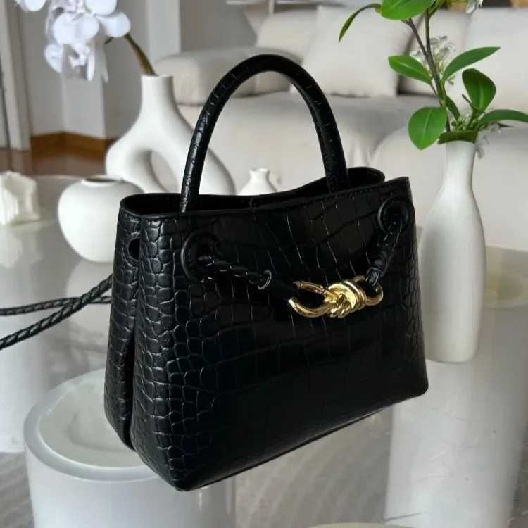 Large Capacity Commuter Womens Shoulder Bag Fashionable Versatile Stone Pattern Luxury Lightweight Square Shape Leather Bag K251121