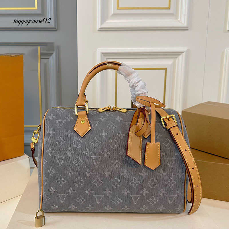 Totes Designer bag Quality High Shoulder Quick Purse Boston Tote Designer Mini Pillow Handbag Womens Crossbody Messenger Bag Classic Design Floral Make 30CM