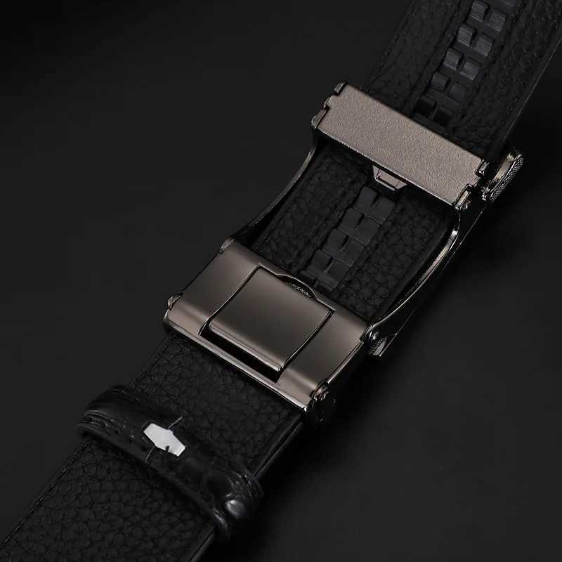 New Mens Belt Automatic Genuine Leather Luxury Belt of Men Male Metal Automatic Buckle Designer High Quality Waist Belt J251122