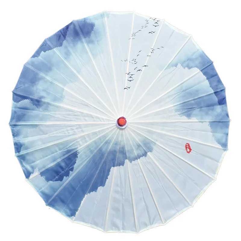 82cm Silk Cloth Women Umbrella Japanese Cherry Blossoms Ancient Dance Umbrella Decorative Chinese Oil Paper Umbrella ParasolM251122