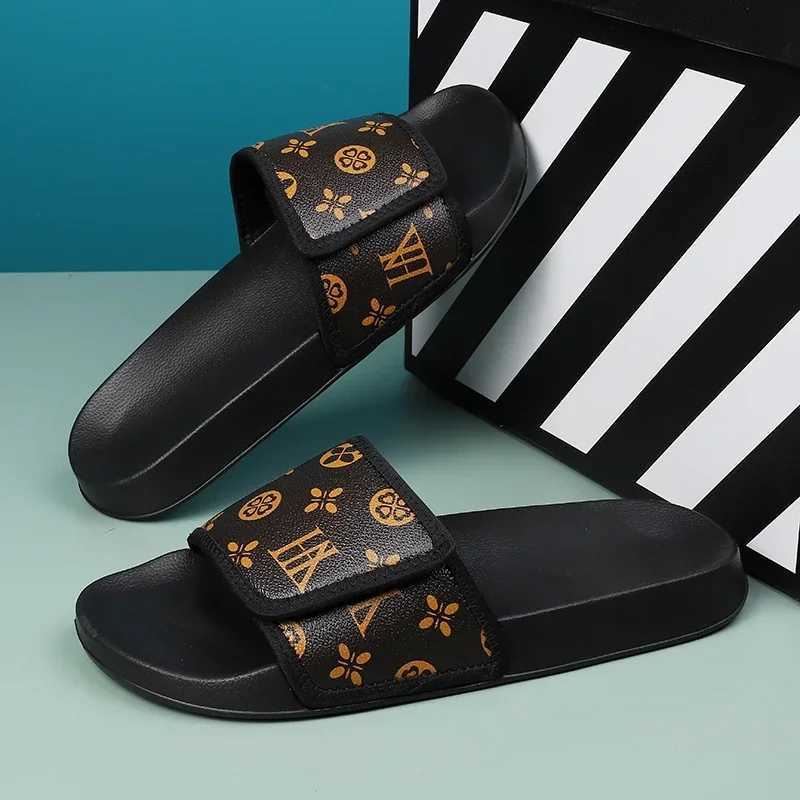 Mens Genuine Leather Sandals Comfortable Man Sandal House Slippers Man Summer Shoes Sale Genuine Mens Slipper Flip Flop Slides C251120